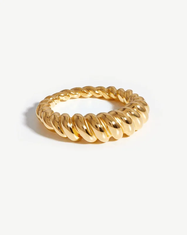 Women’s engagement rings-Tidal Ring | 18ct Gold Vermeil