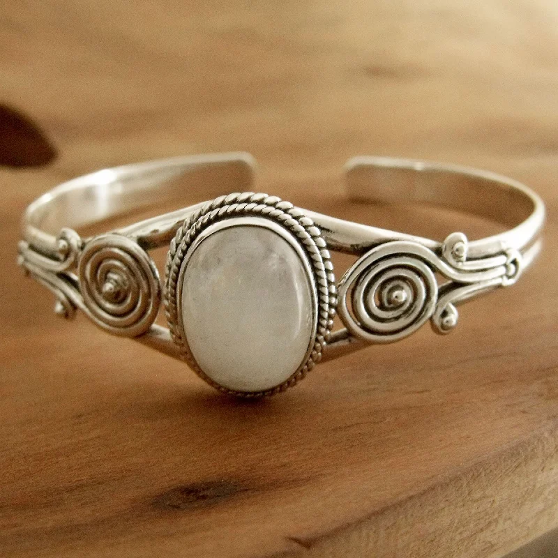 Women’s luxury silver bracelets-Morning Magic Sterling Silver Cuff Bracelet