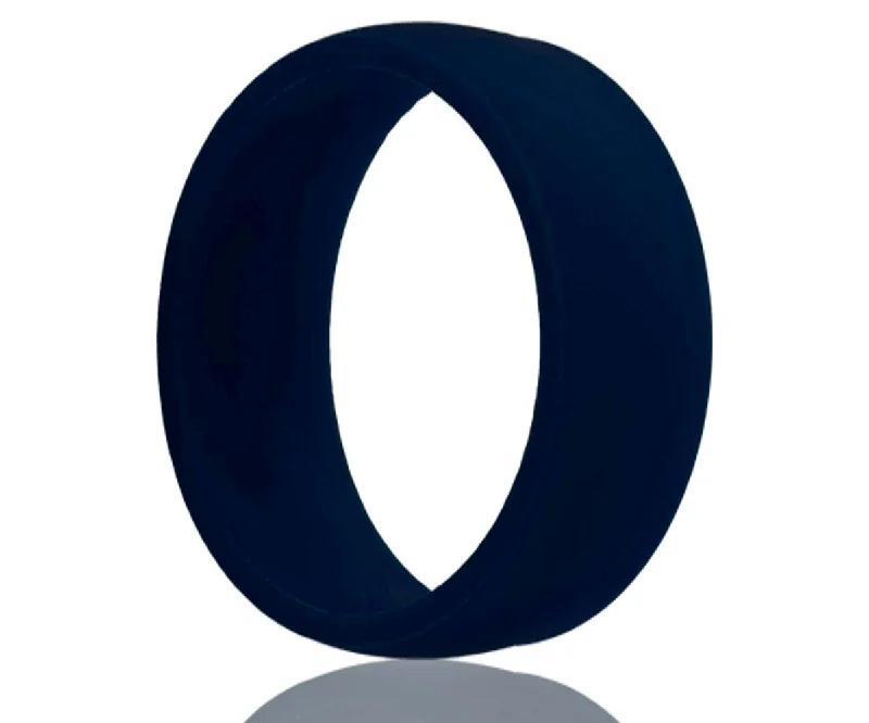 Women’s pear-shaped rings-Silicone Rubber Navy Ring